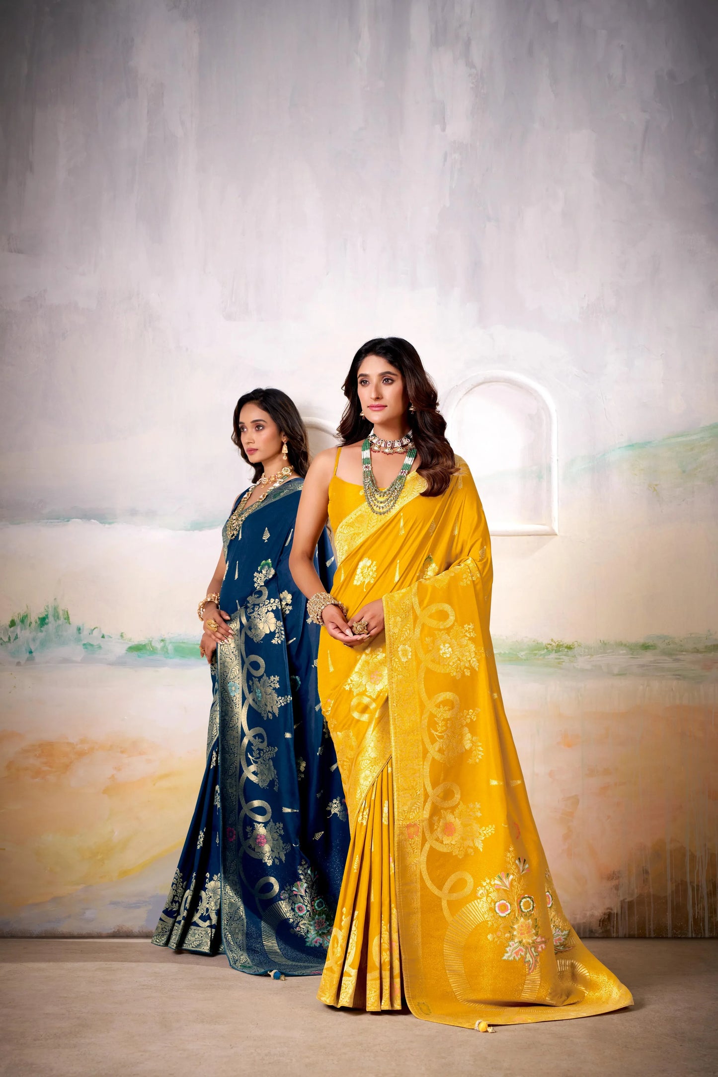 Fancy Dolla Silk Woven Design Work Handloom Silk Saree With Blouse Piece - EZBER