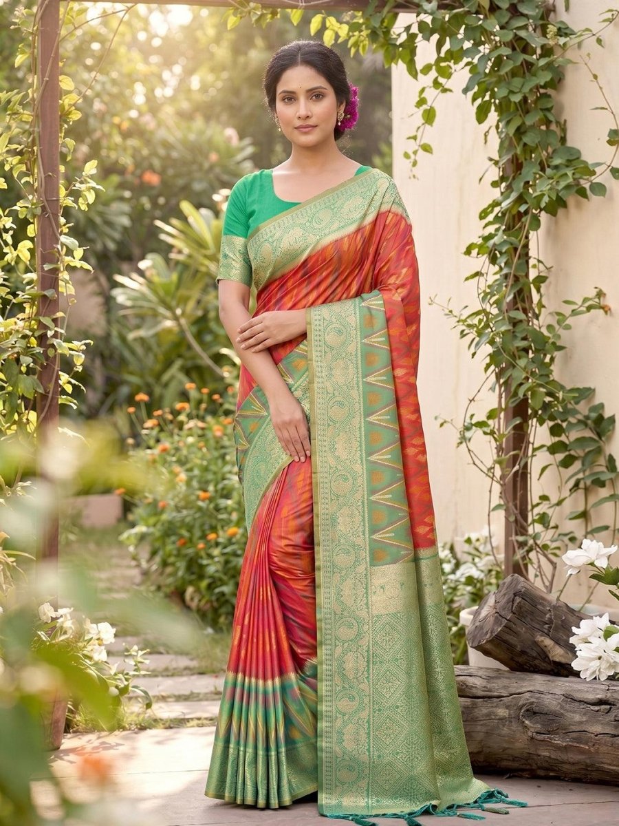 Mustard Soft Silk Stripe N Motif Saree | EZB SI04 SRPOC7006 - EZBER