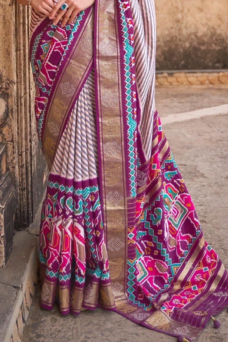 Purple Patola Saree - EZBER