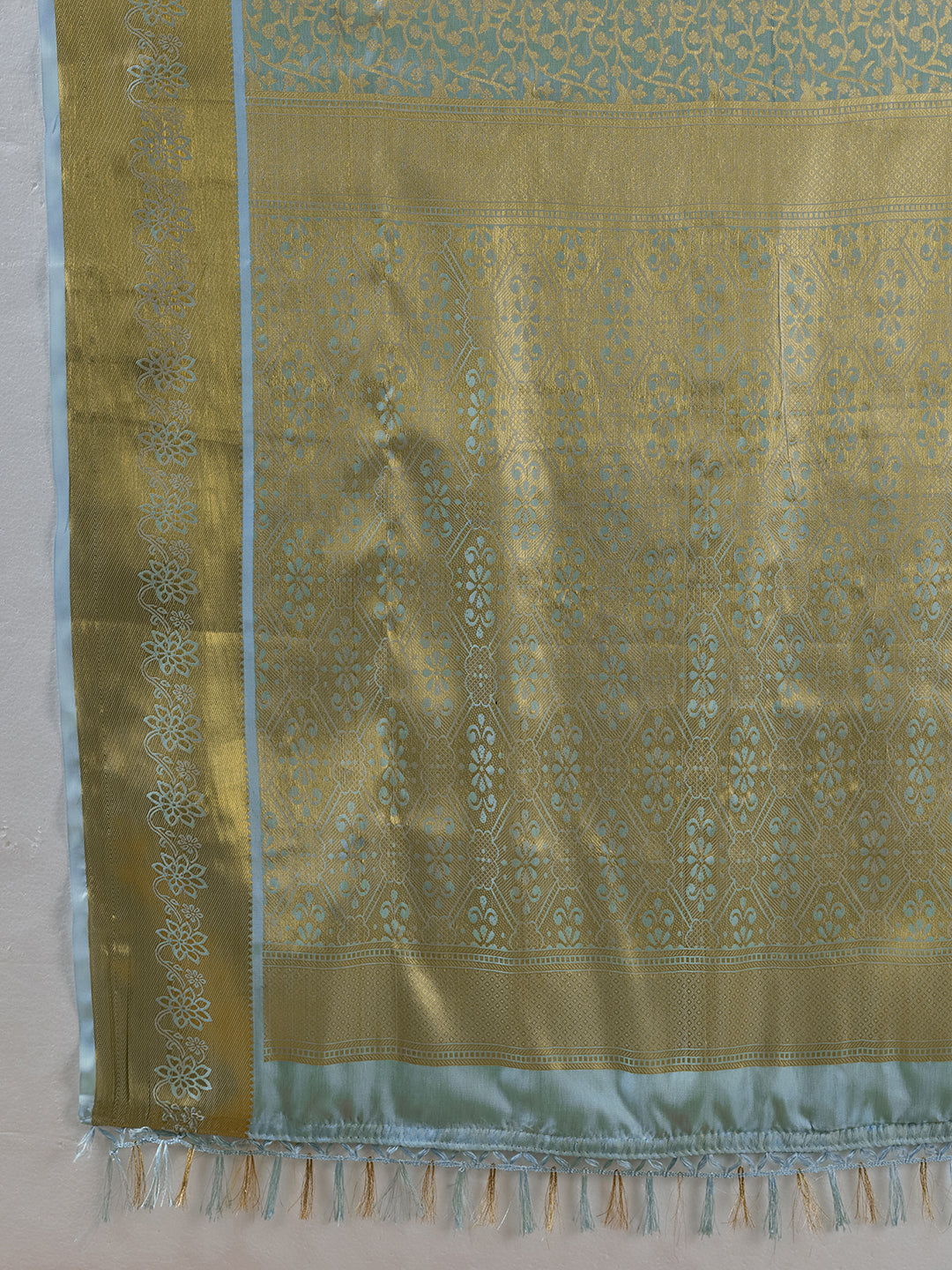 SKY BLUE & SKY BLUE Kanchivaram Silk Kanjeevaram Saree | EZB SI04 SUMUS1006