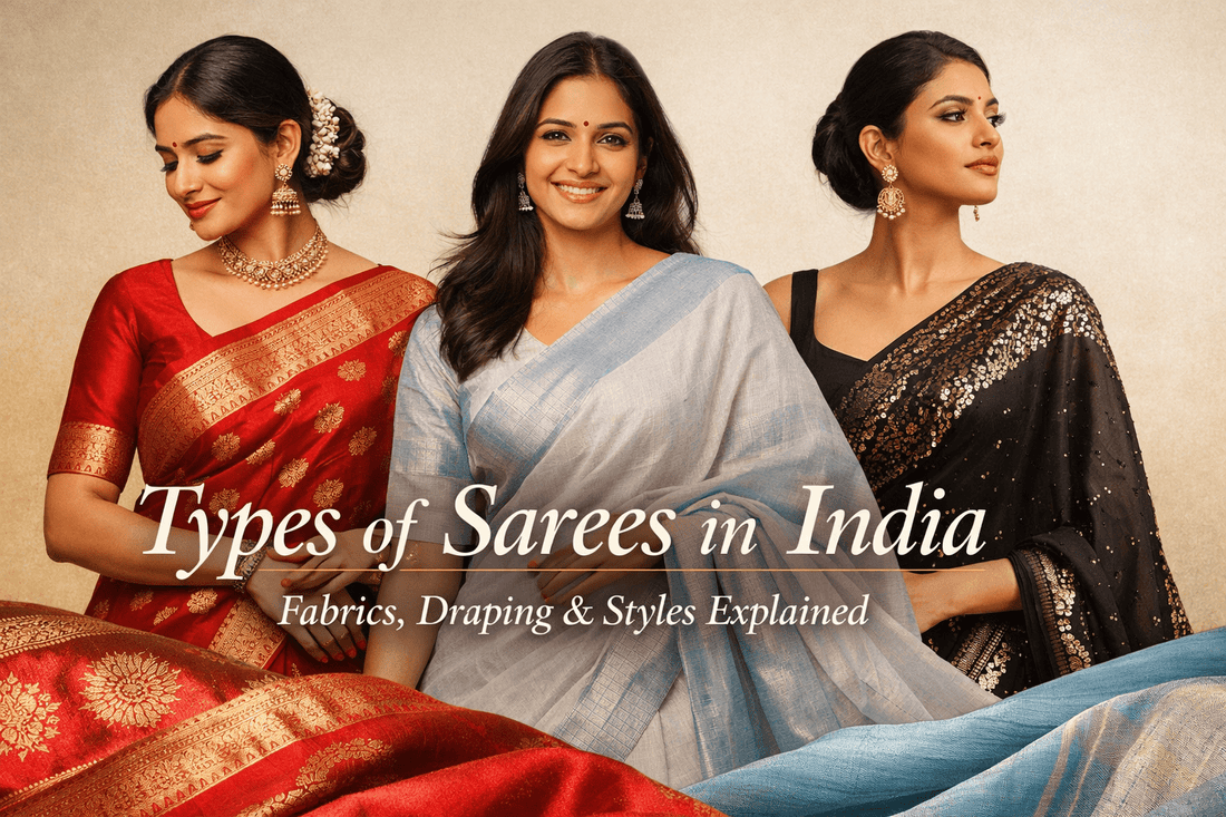 Types of Sarees in India: Fabrics, Draping & Styles Explained - EZBER