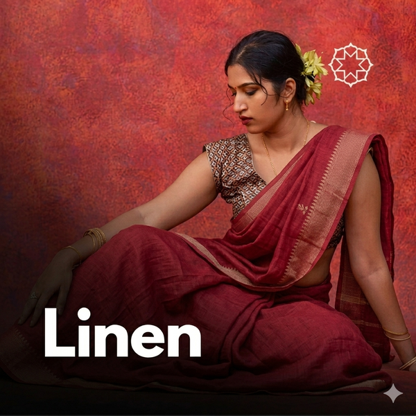 EZBER Linen Saree