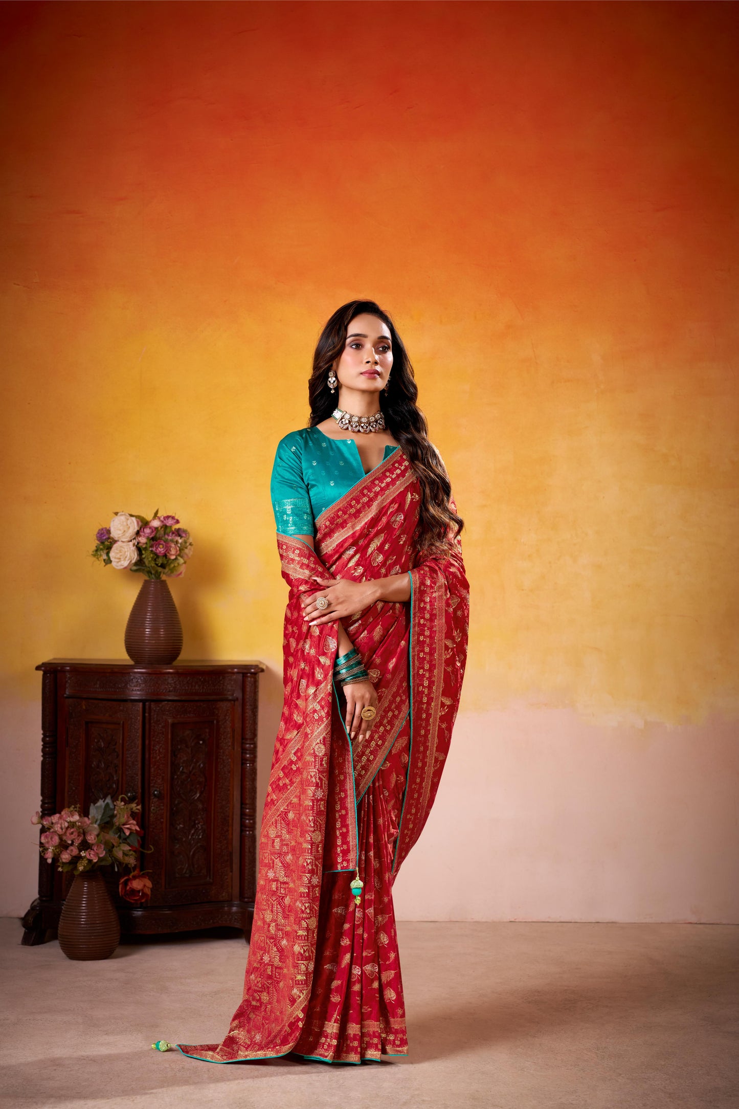 Fancy Dolla Silk Woven Design Work Handloom Silk Saree With Blouse Piece