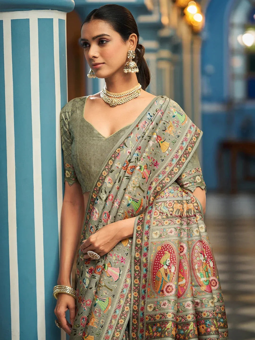 grey-pashmina-soft-silk-festive-wear-saree-11767