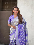 Jamun Silk Saree With Blouse Piece - EZBER