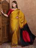 Pink Semi Modal Saree With Blouse Piece - EZBER