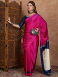 Black Semi Modal Saree With Blouse Piece - EZBER