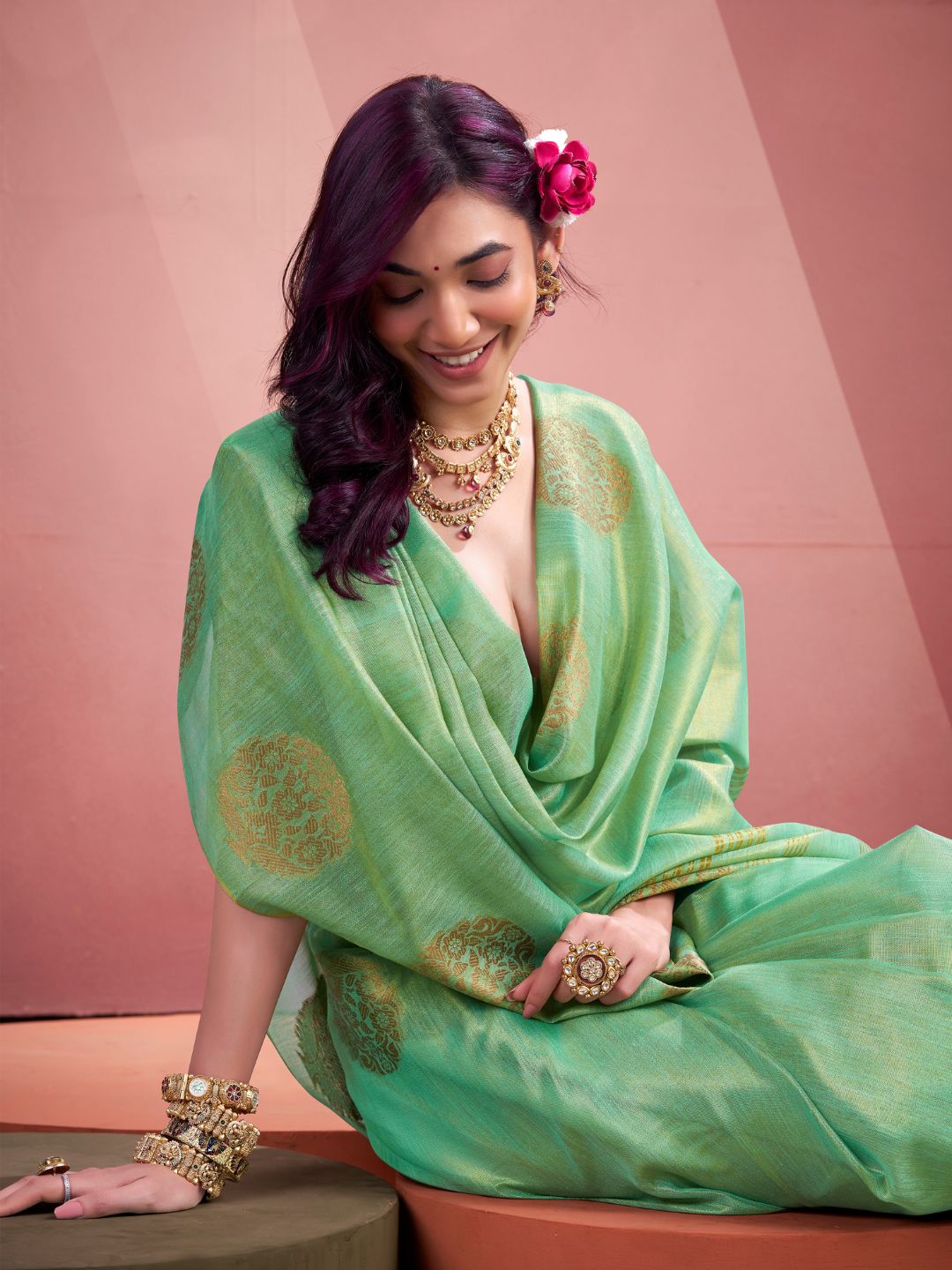 TISSUE FANCY WEAVING SAREE