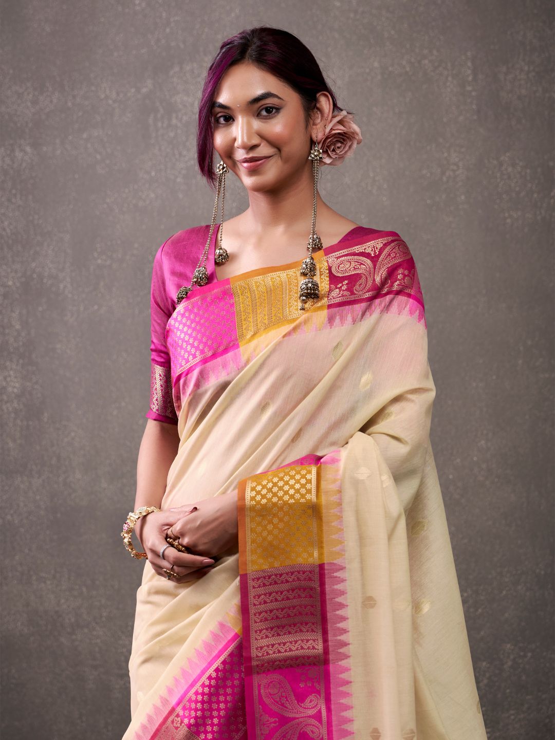 MODAL COTTON WITH RAINBOW WEAVING