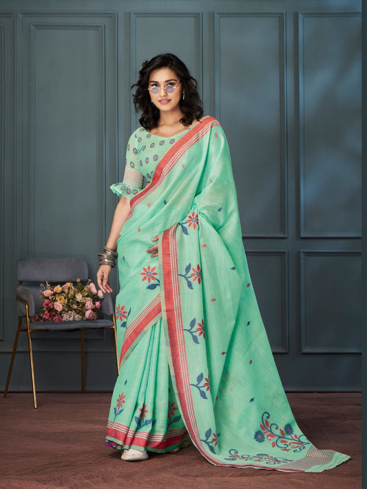 Handloom Linen with Beautiful Weaving