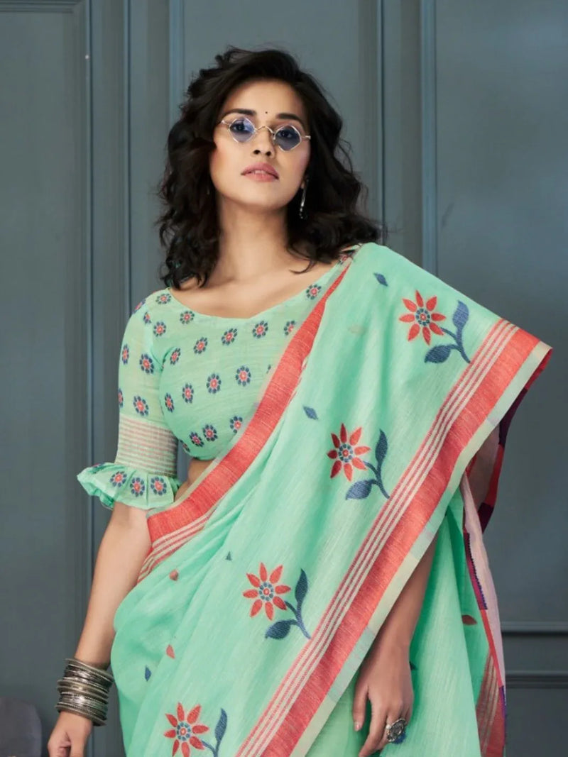 Handloom Linen with Beautiful Weaving - EZBER