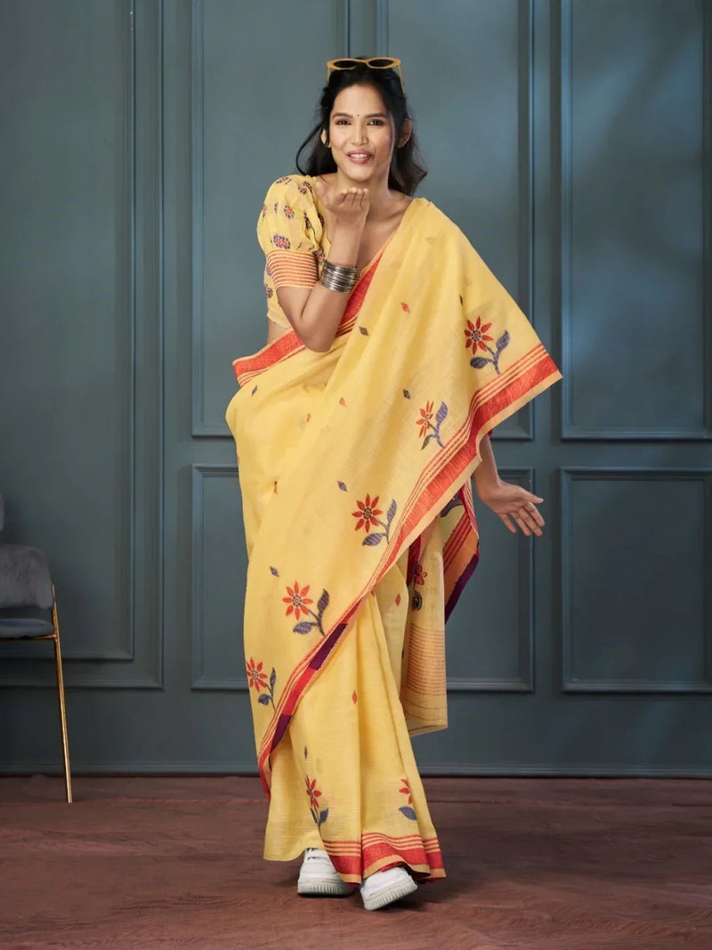 Handloom Linen with Beautiful Weaving - EZBER