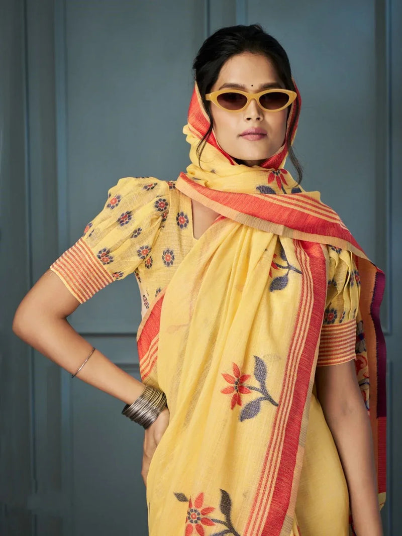 Handloom Linen with Beautiful Weaving - EZBER