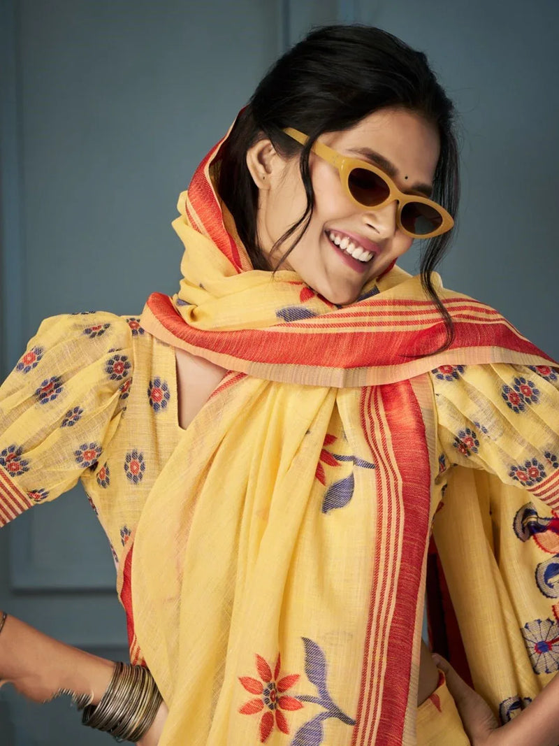 Handloom Linen with Beautiful Weaving - EZBER