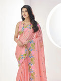 Soft Linen With Big Jaquard Pallu Handloom Saree - EZBER