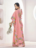 Soft Linen With Big Jaquard Pallu Handloom Saree - EZBER