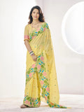 Soft Linen With Big Jaquard Pallu Handloom Saree - EZBER