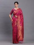 Pink Silk Saree With Blouse Piece - EZBER