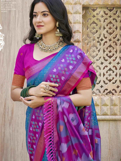 Green Silk Brocade Saree | EZB SI04 ASPOC3004