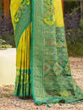 Green Saree Pochampalli Silk  with Blouse