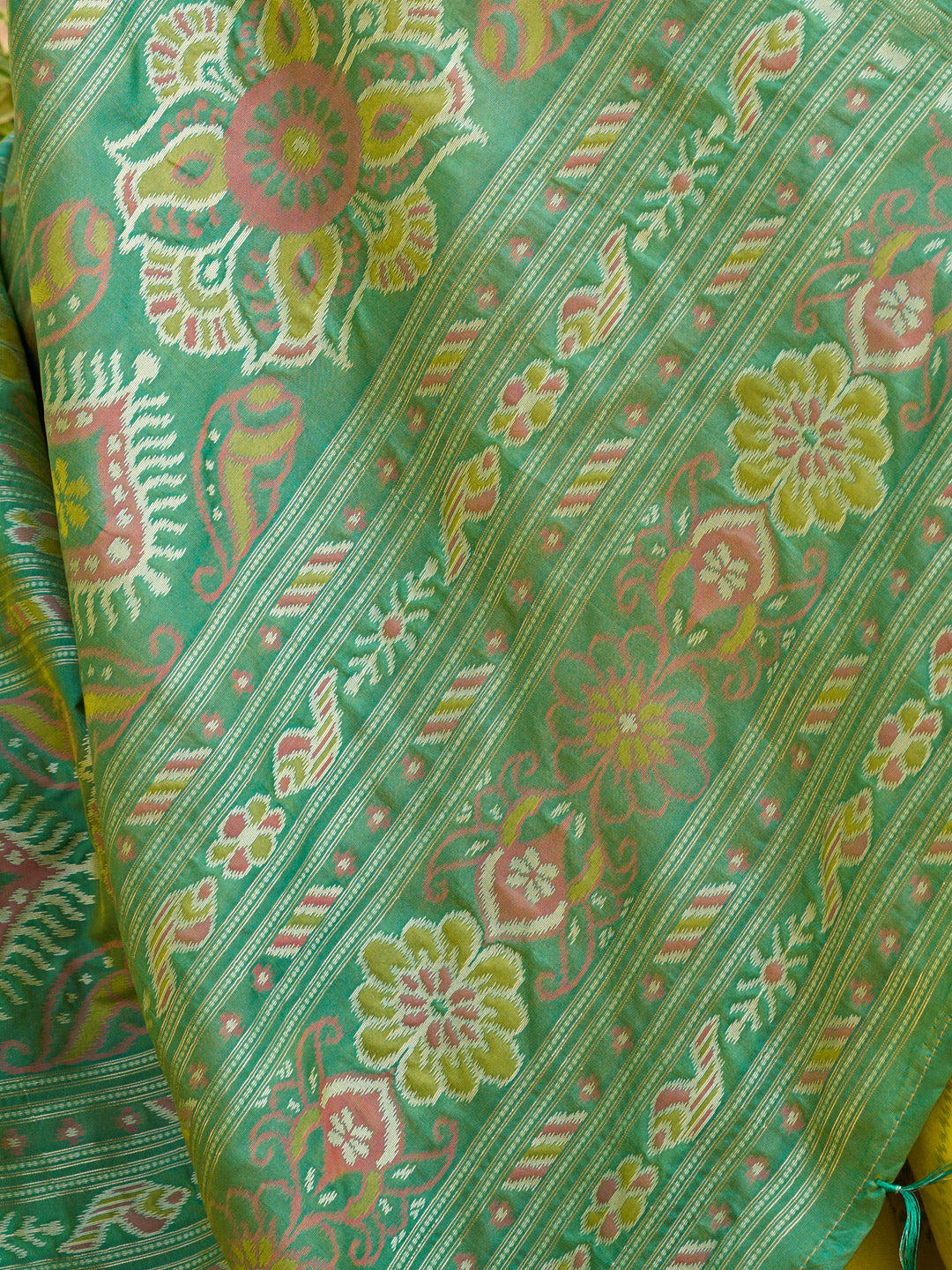 Green Saree Pochampalli Silk  with Blouse