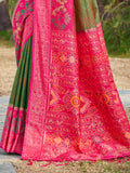 Mehnadi Saree Pochampalli Silk  with Blouse