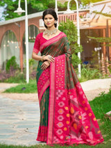 Green Silk Brocade Saree | EZB SI04 ASPOC6006
