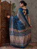 Semi Modal Raama Printed Saree With Blouse Piece | EZB GF02 LUX 1001