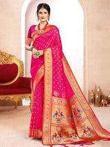 Magenta Paithani Brocade Saree | EZB SI04 BWKVT1001