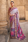 Purple Patola Saree - EZBER