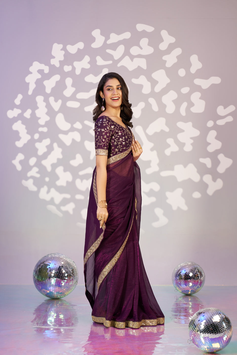 Ready To Wear Crunchi Embroidered Lace Border With Embroidered Blouse Piece