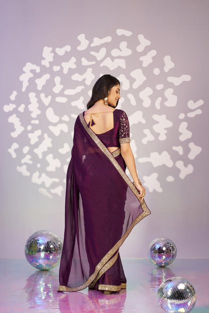 Ready To Wear Crunchi Embroidered Lace Border With Embroidered Blouse Piece