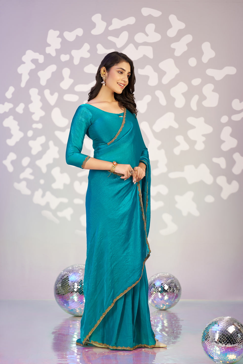 Ready To Wear Mastani Embroidered Lace Border With Blouse Piece