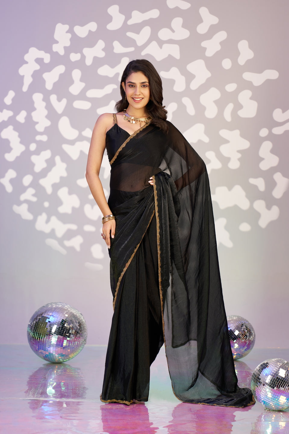 Ready To Wear Mastani Embroidered Lace Border With Blouse Piece