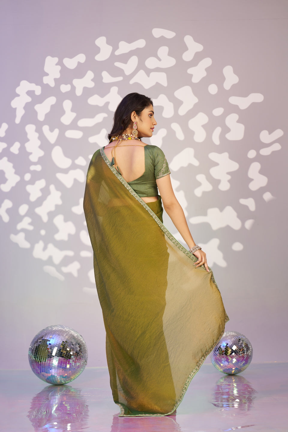 Ready To Wear Mos Embroidered Lace Border With Embroidered Work Blouse Piece