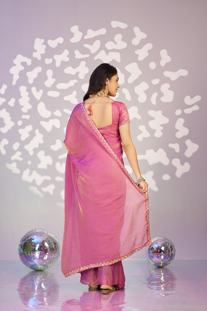 Ready To Wear Mos Embroidered Lace Border With Embroidered Work Blouse Piece