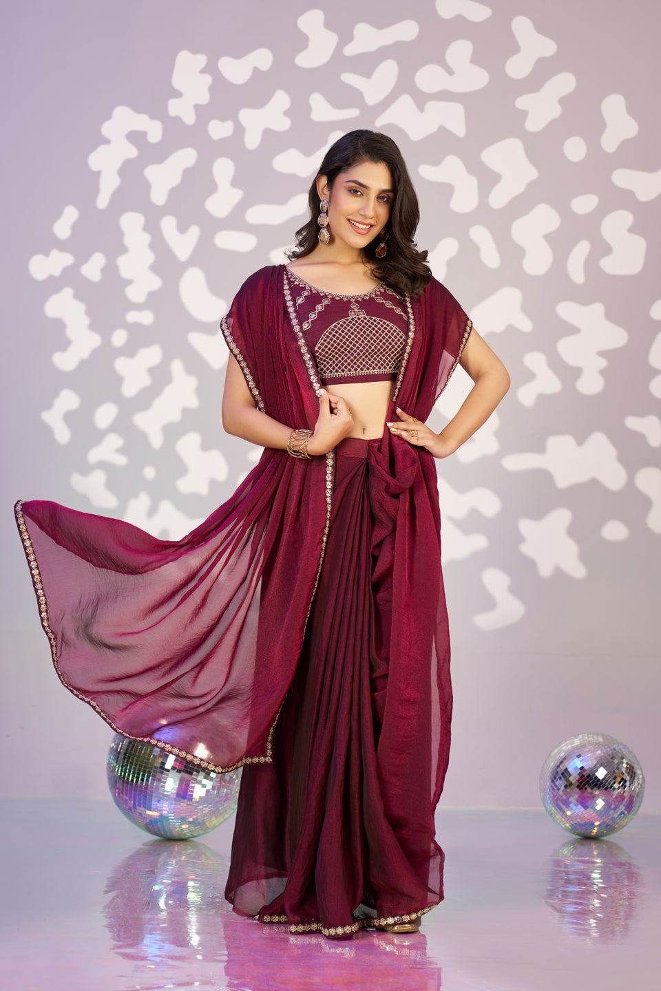 Ready To Wear Mos Embroidered Lace Border With Embroidered Work Blouse Piece