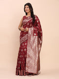 maroon-banarasi-silk-saree