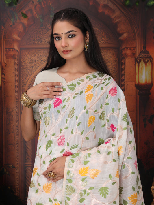 linen-cotton-yellow-brocade-saree-ezb-si04-asgul2006