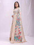 Yellow Linen Cotton Brocade Saree | EZB SI04 SWKRG1005