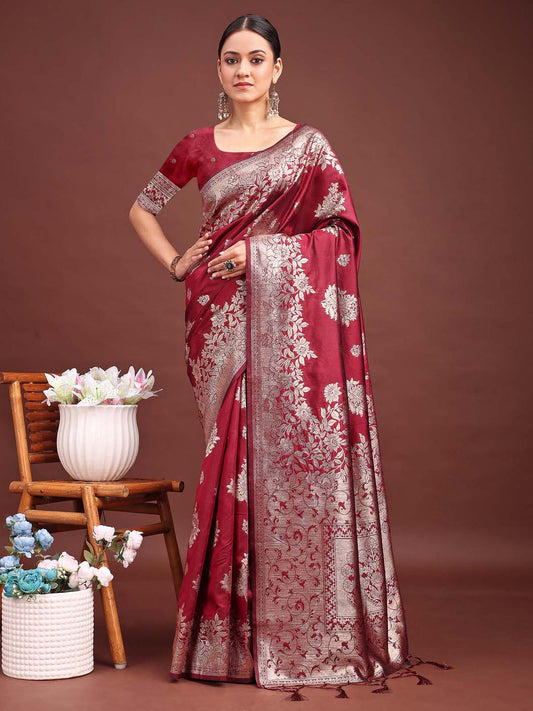 banarasi-silk-maroon-brocade-saree-ezb-si04-assil1004