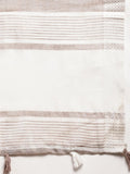 Beige Linen Cotton Handloom Saree | EZB SI04 SGGLO-3006 - EZBER