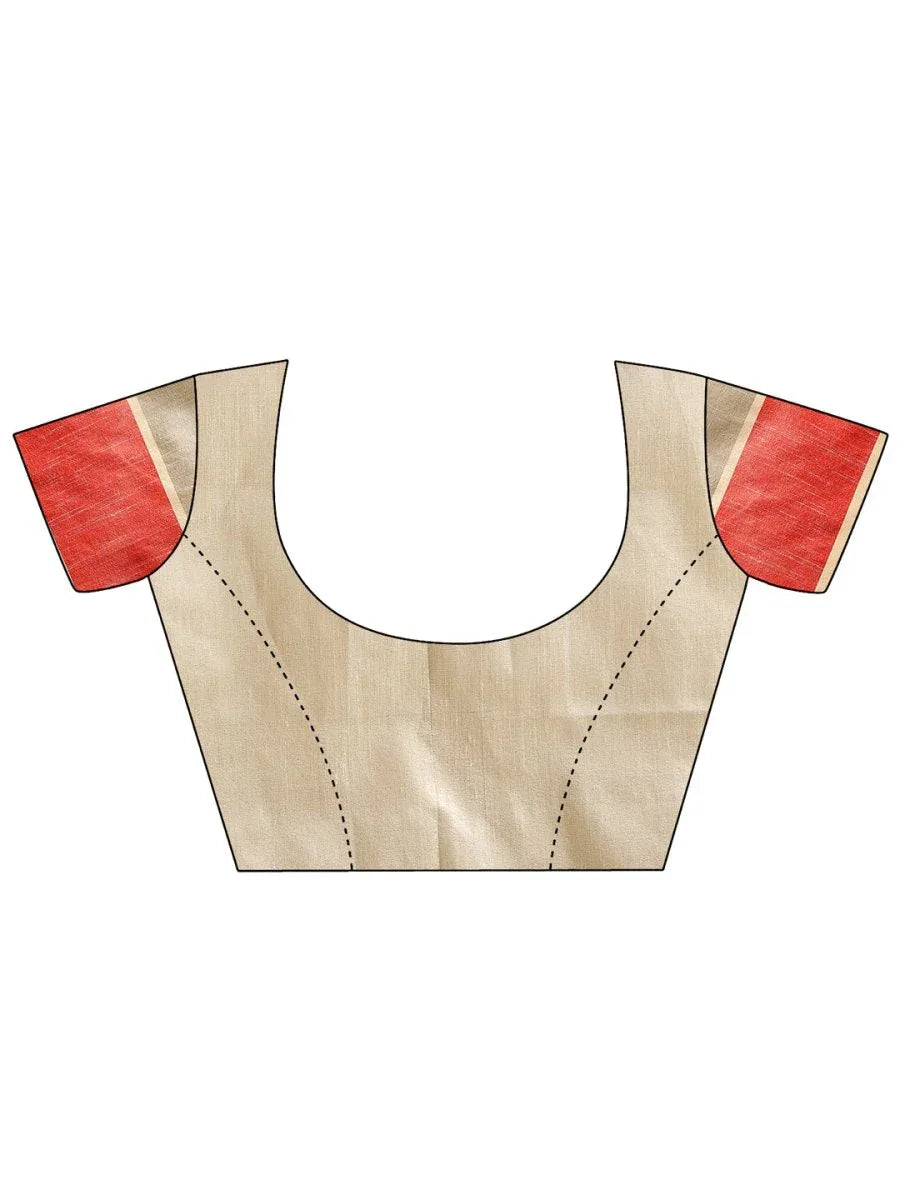 Black Cotton Saree With Blouse Piece - EZBER