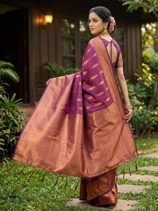 Black Linen Cotton Handloom Saree | EZB SI04 SURIT1002 - EZBER