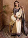 Black Semi Modal Saree | EZB GF02 LUX 21001 - EZBER