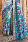 Blue Patola Saree - EZBER