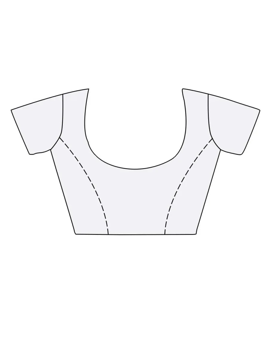 Brown Digital Printed Silk Saree With Blouse Piece - EZBER