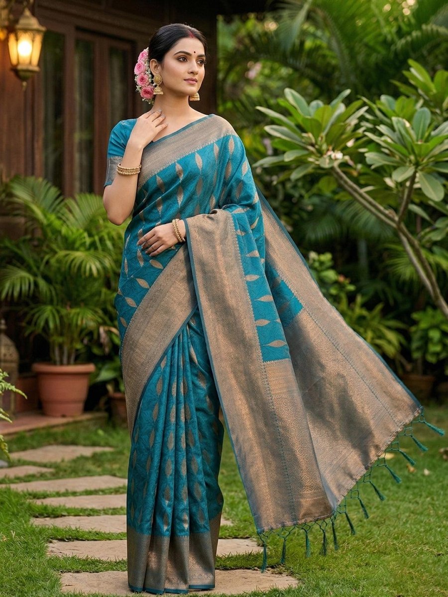 Brown Linen Cotton Handloom Saree | EZB SI04 SURIT1003 - EZBER