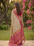 Cotton Brown Pink Handloom Saree | EZB SI04 SUMAD1005 - EZBER