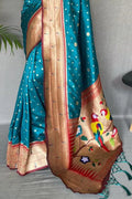 Deep Blue Paithani Saree - EZBER